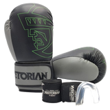 Kit de Luva De Muay Thai E Boxe Pretorian First 10oz Com Bandagem E Com Bucal